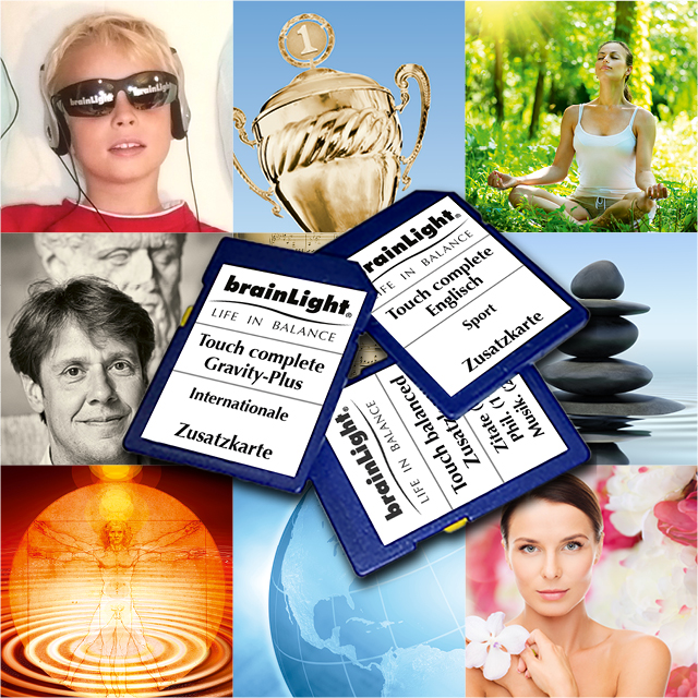 Zusatz-SD-Karten mit brainLight-Programmen