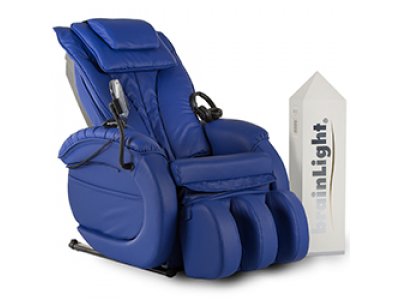 brainLight relaxTower mit Shiatsu-Massagesessel Gravity PLUS