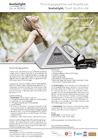 Datenblatt Touch Synchro vital