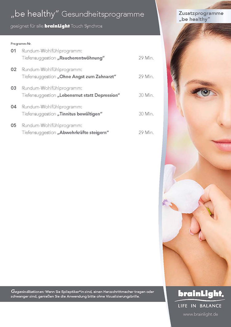 Programmübersicht "be healthy-Gesundheitsprogramme"